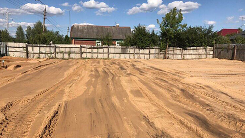 Доставка песка и выравнивание участка в Орехово-Зуево